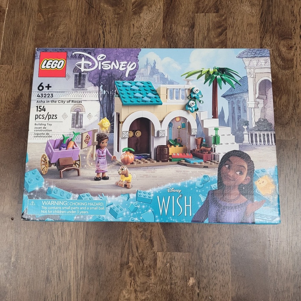 LEGO Disney Wish Asha in the City of Rosas Building Toy Set #43223 NIB Sealed